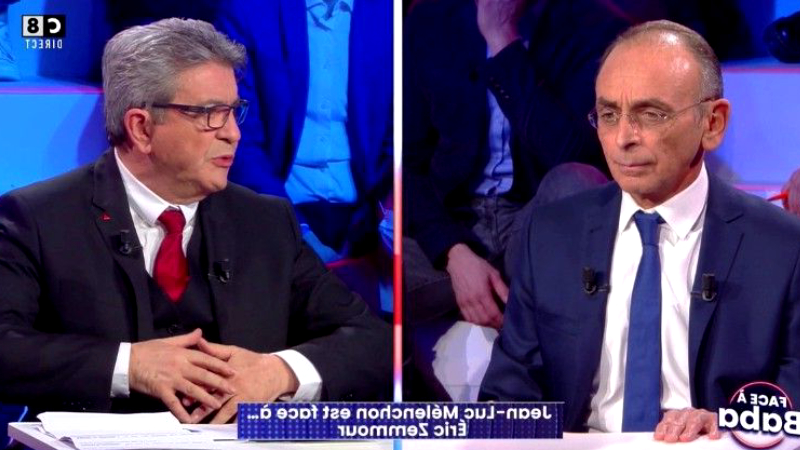 "Je suis sourd de naissance", au milieu de "Face à Baba", Jean-Luc Mélenchon, frappé par une réflexion d'Éric Zemmour : très long moment de silence...