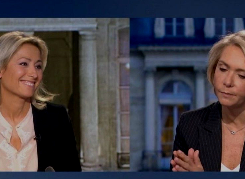 Valérie Pécresse et Anne-Sophie Lapix, deux femmes politiques, sont intervenues dans les journaux télévisés de France 2.